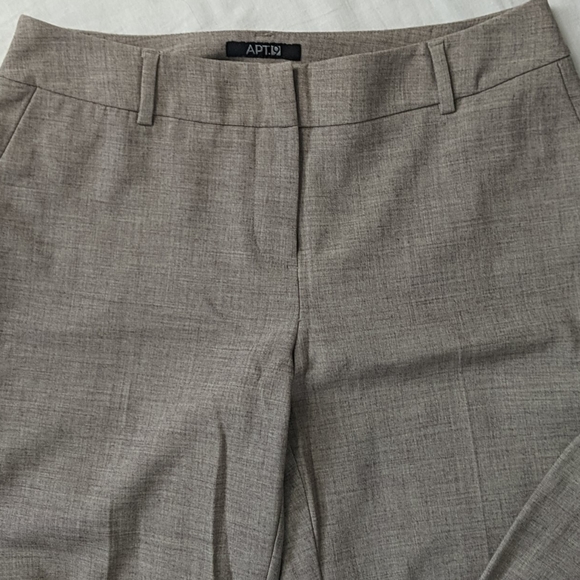 Brown straight leg trousers - Picture 2 of 8